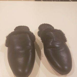 Michael Kors Black fur Slip on